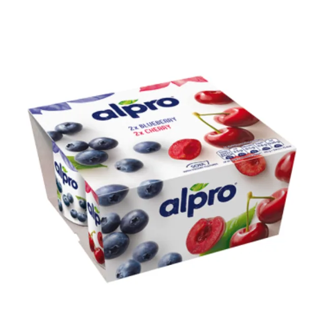 Alpro Blueberry & Cherry Pbay 4 Pack