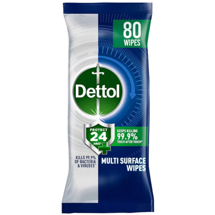 Dettol Antibacterial Wipes Protect 24 80s