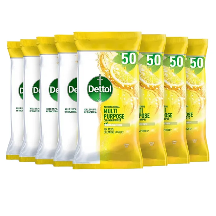 Dettol Multi-Purpose Cleaning Wipes Citrus 50s