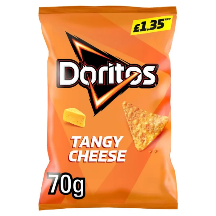 Doritos Tangy Cheese Tortilla Chips Crisps PMP 1.35 70g