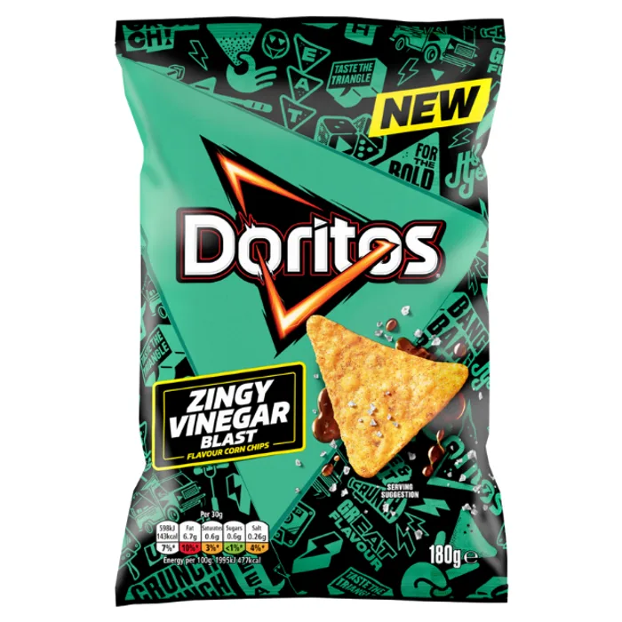 Doritos Zingy Salt & Vinegar Blast 180g