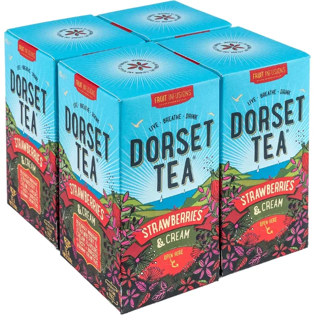 Dorset Tea Wild Strawberries & Cream Tea 20 Teabags