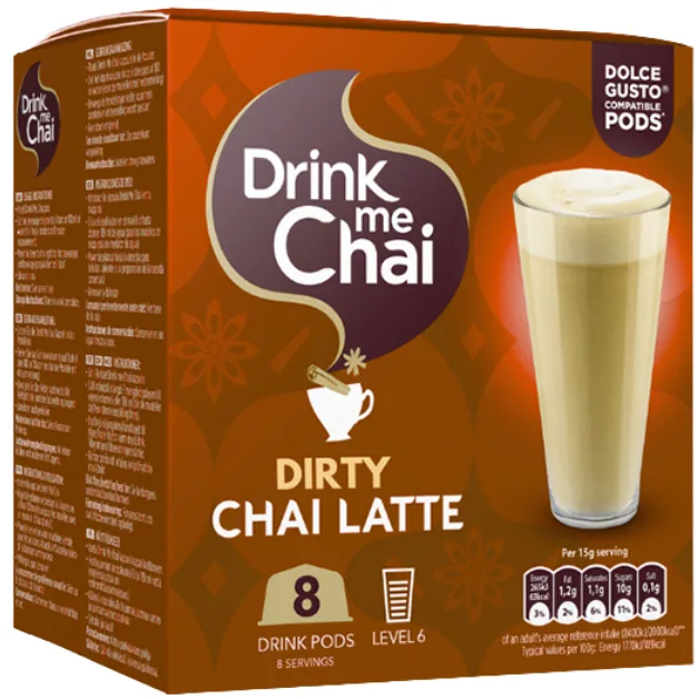 Drink Me Chai Dirty Chai Pods 8pk 15g