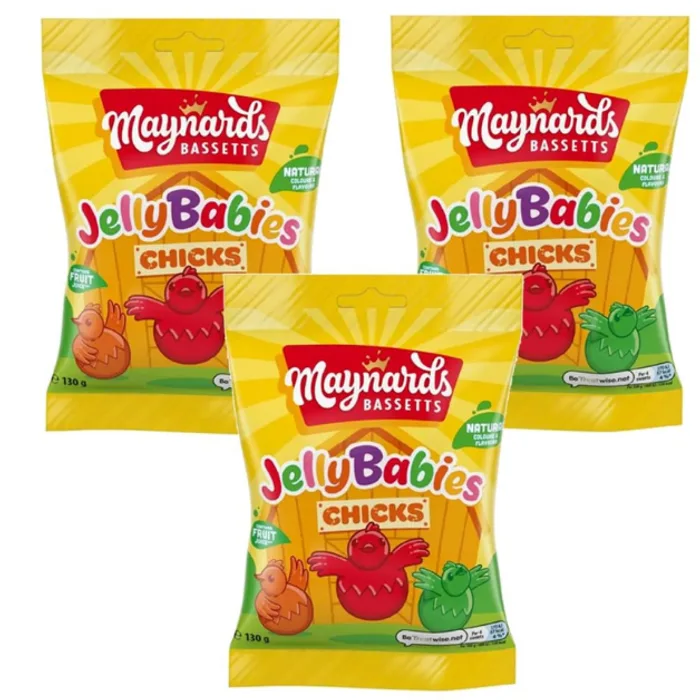Easter Maynards Bassetts Jelly Babies Chicks 130G