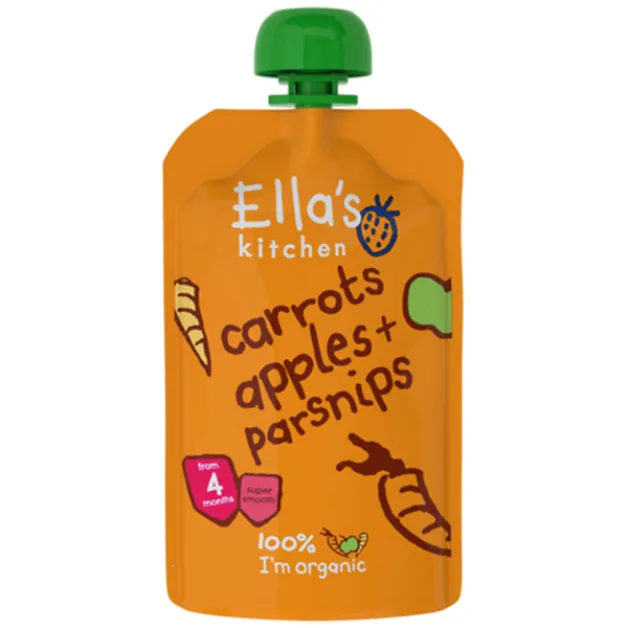 Ellas Kitchen Stage 1 Carrots, Apples & Parsnip 120g