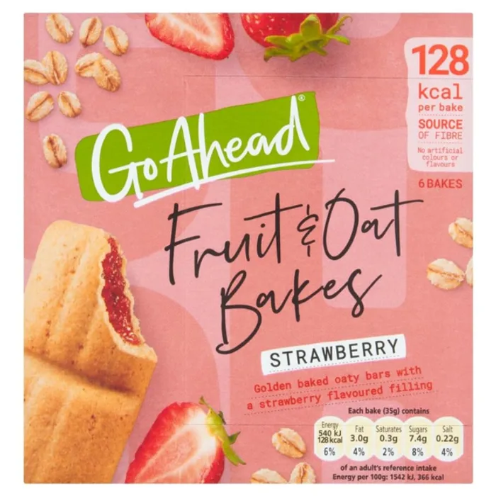 Go Ahead Fruity Bakes Sassy Strawberry 6pk