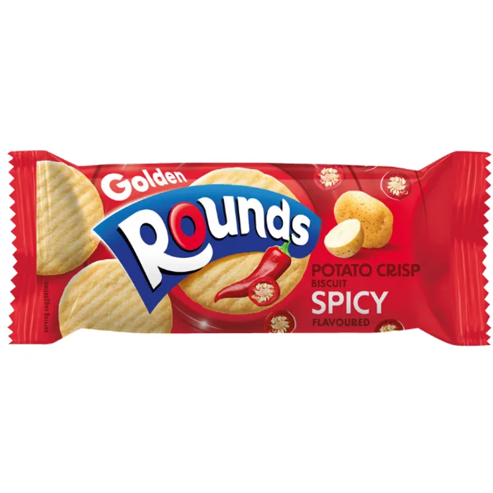 Golden Rounds Potato Crisp Biscuit Spicy Flavoured 120g