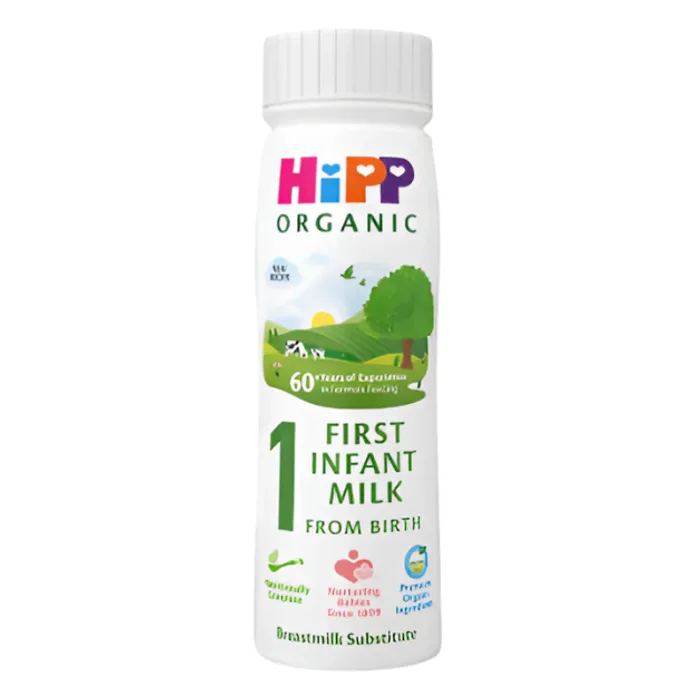 Hipp Organic 1 First Infant Baby Milk Ready To Feed Bottle From Birth 200ml, H1