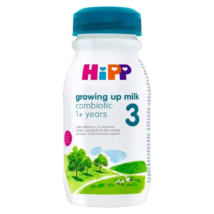Hipp Organic 3 Growing Up Baby Milk Ready To Feed Bottle From 1 Year Onwards 200ml