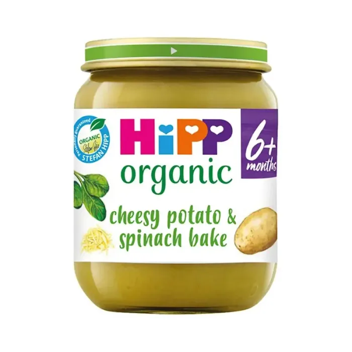 Hipp Organic Cheesy Potato & Spinach Bake Baby Food Jar 6+ Months 125g