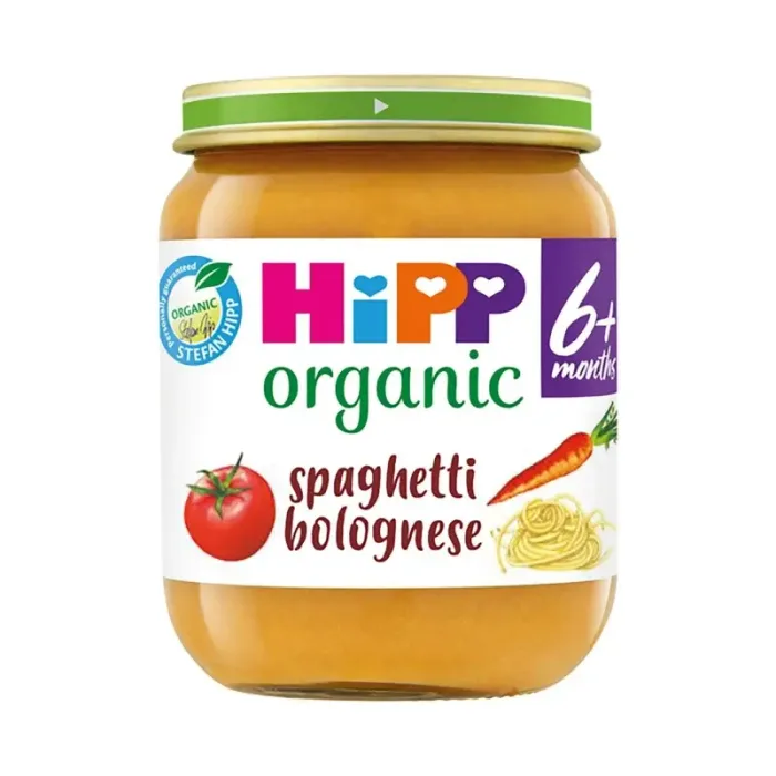 Hipp Organic Spaghetti Bolognese Baby Food Jar 6+ Months 125g