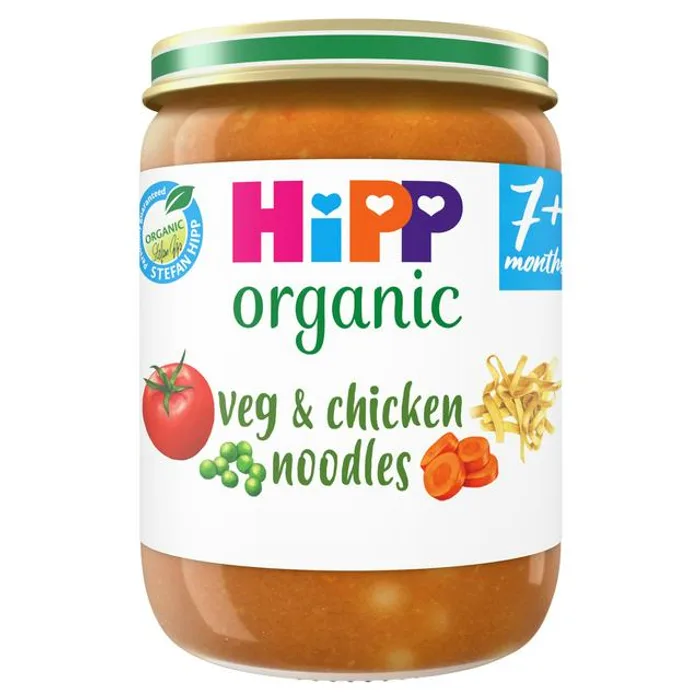 Hipp Organic Veg & Chicken Noodles Baby Food Jar 7+ Months 190g