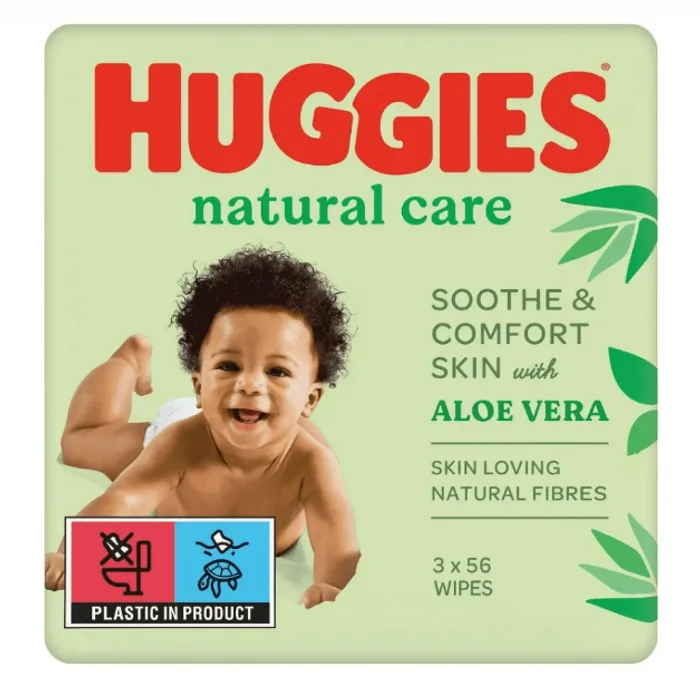 Huggies Natural Care 3pk 56s
