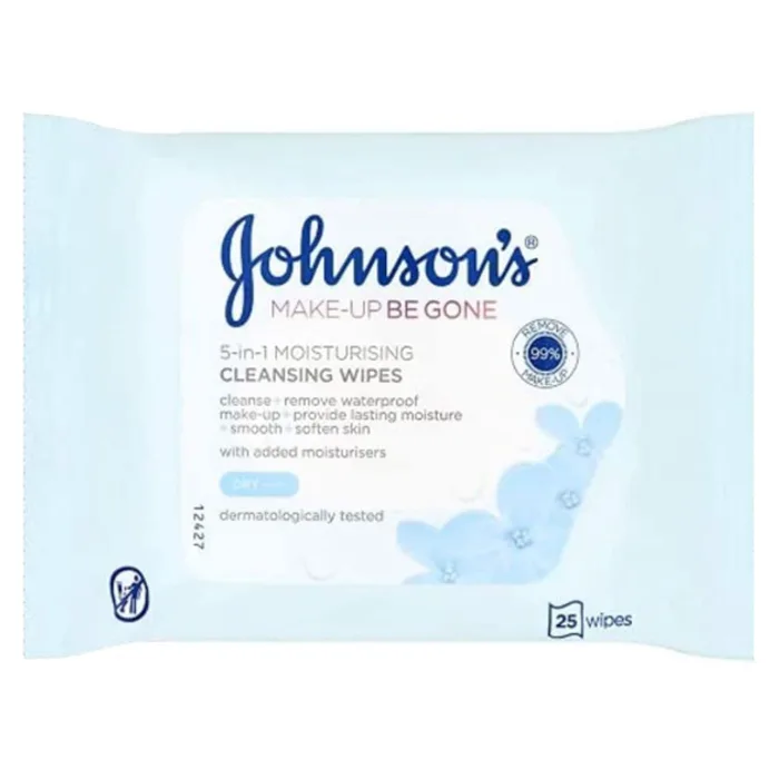 Johnsons Make Up Be Gone Moisturising Wipes 25s