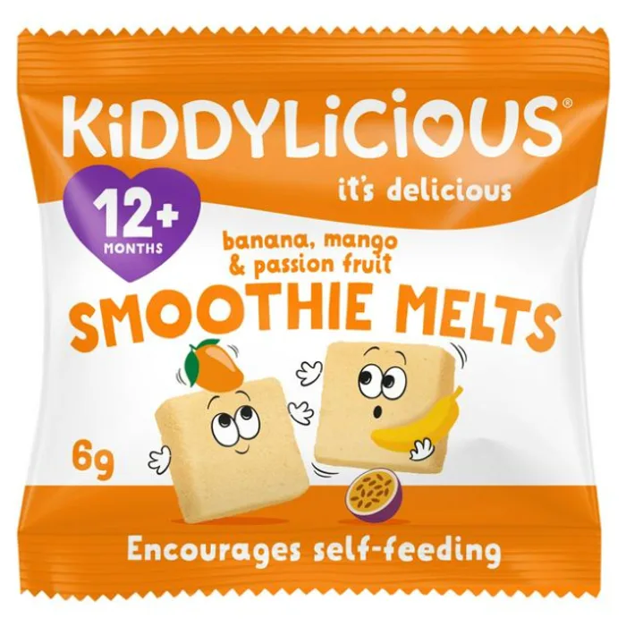Kiddylicious Smoothie Melts Banana Mango & Passion Fruit 6g