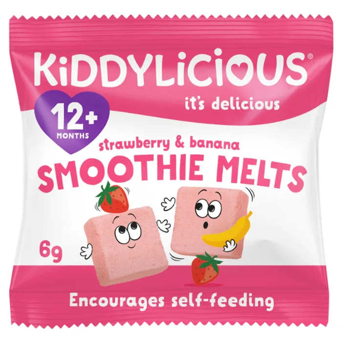 Kiddylicious Strawberry Smoothie Melts 6g