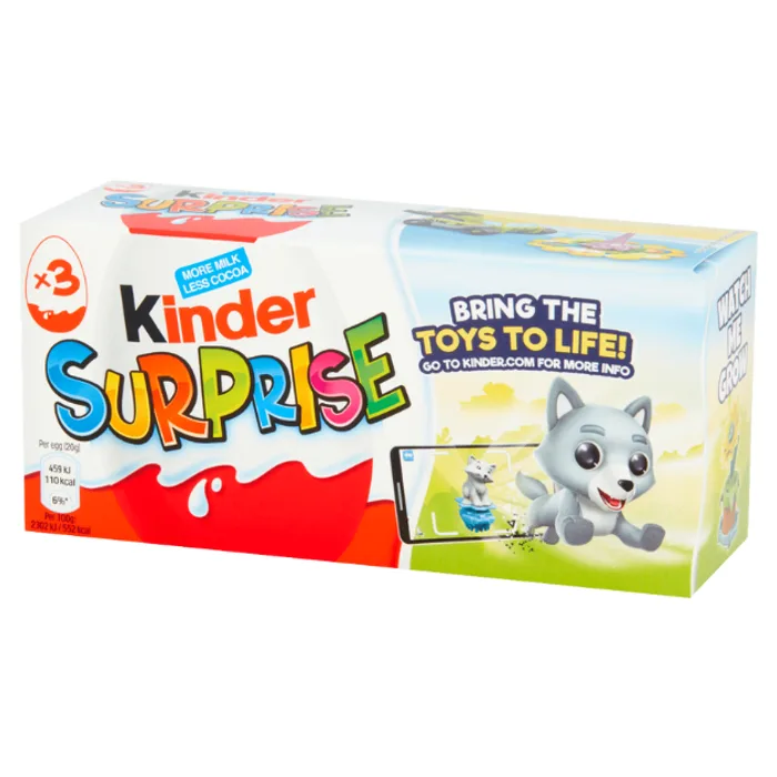 Kinder Surprise Eggs 3pk 60g