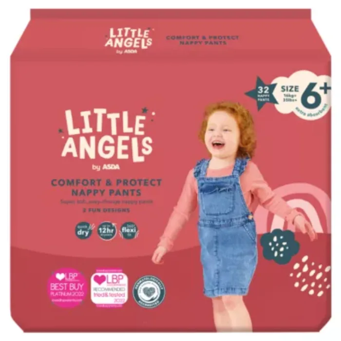 Little Angels Comfort & Protect 6+ 32 Nappy Pants