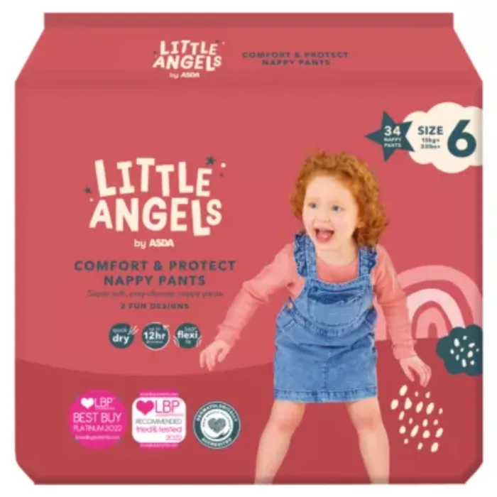 Little Angels Comfort & Protect 6 34 Nappy Pants