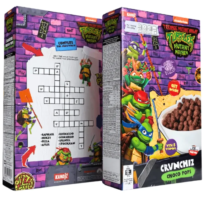 Nickelodeon Turtles Mutant Mayhem Crunchiz Choco Pop 375g
