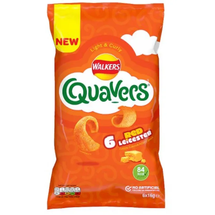 Quavers Red Leicester 6pk 16g