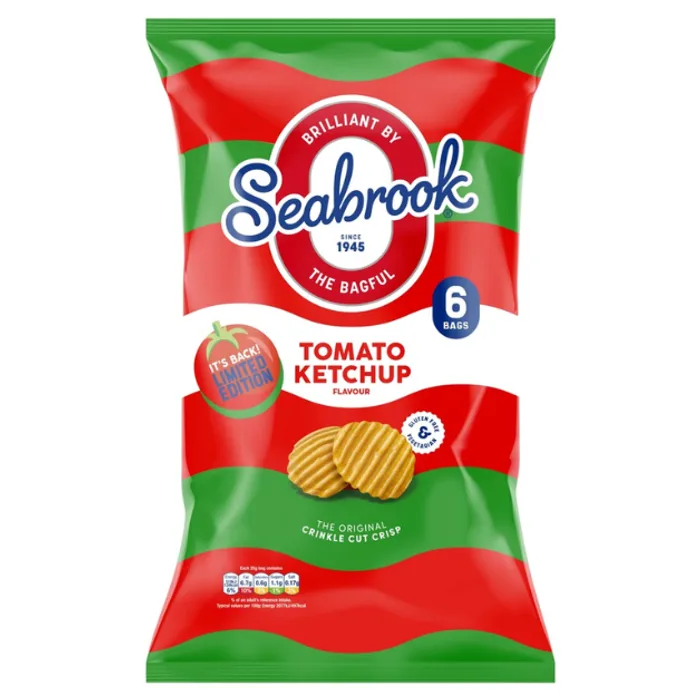 Seabrook Tomato Ketchup 6s 25g