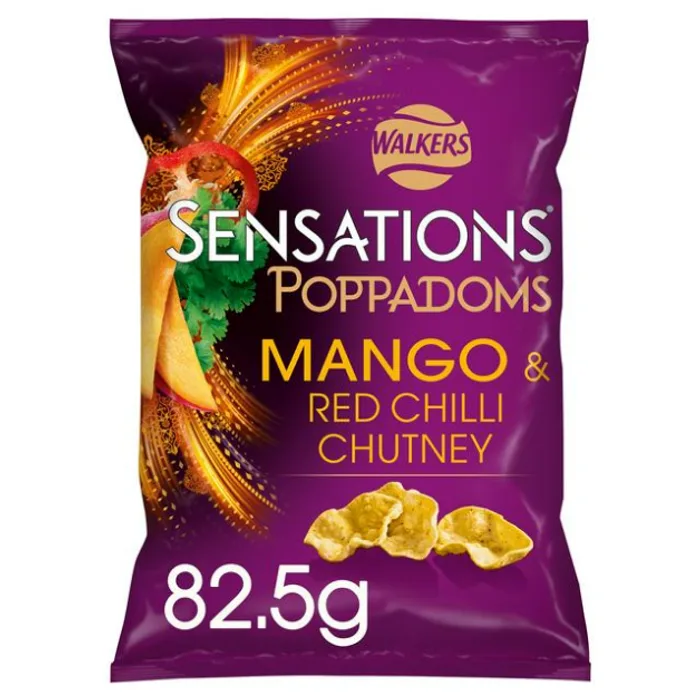 Sensations Mango & Red Chilli Chutney Poppadoms 82.5g