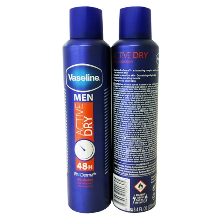 Vaseline Apa 250ml Men Active Dry