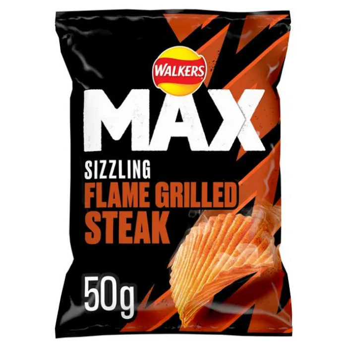 Walkers Max Flame Grilled Steak 50g