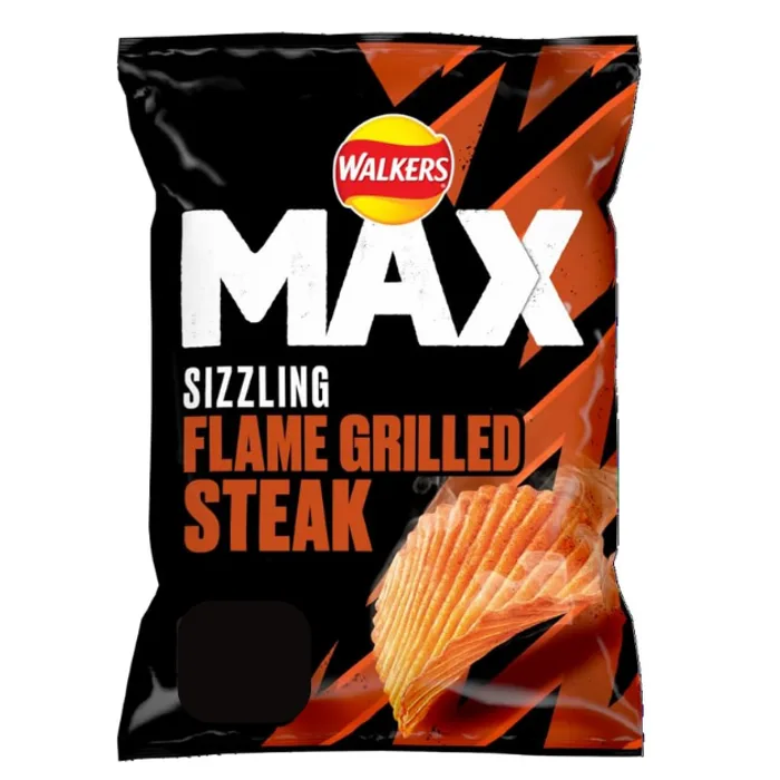 Walkers Max Sizzling Flame Grilled Steak 140g