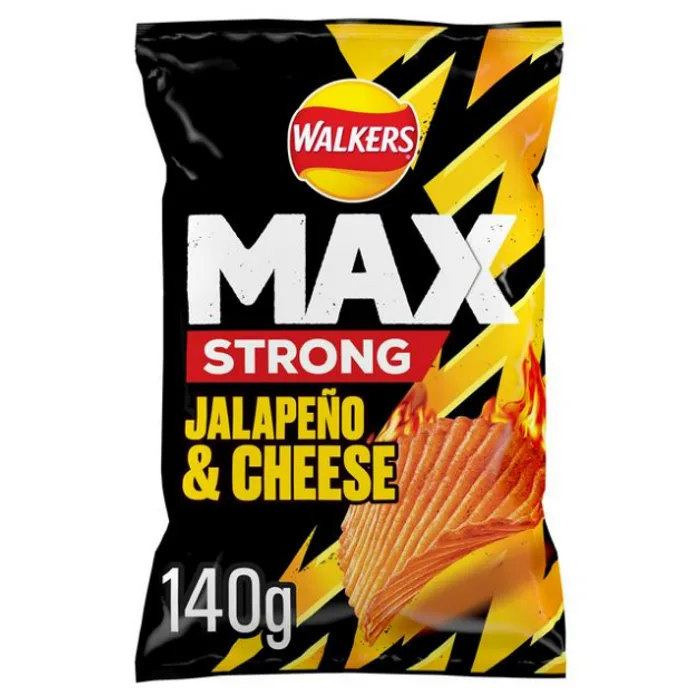 Walkers Max Strong Jalapeno & Cheese 150g