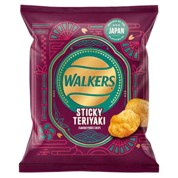 Walkers Sticky Teriyaki Sharing Crisps PMP 1.35 70g