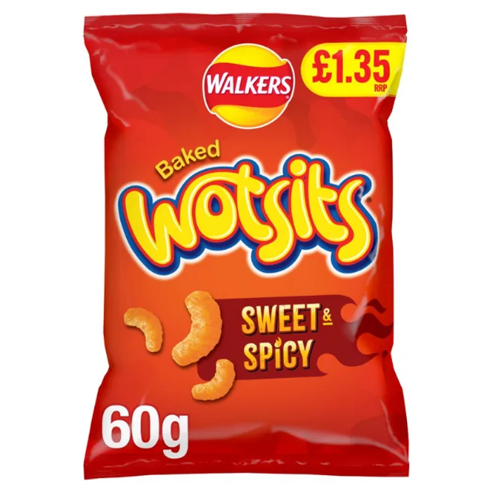 Walkers Wotsits Sweet & Spicy Crisps PMP 1.35 60g