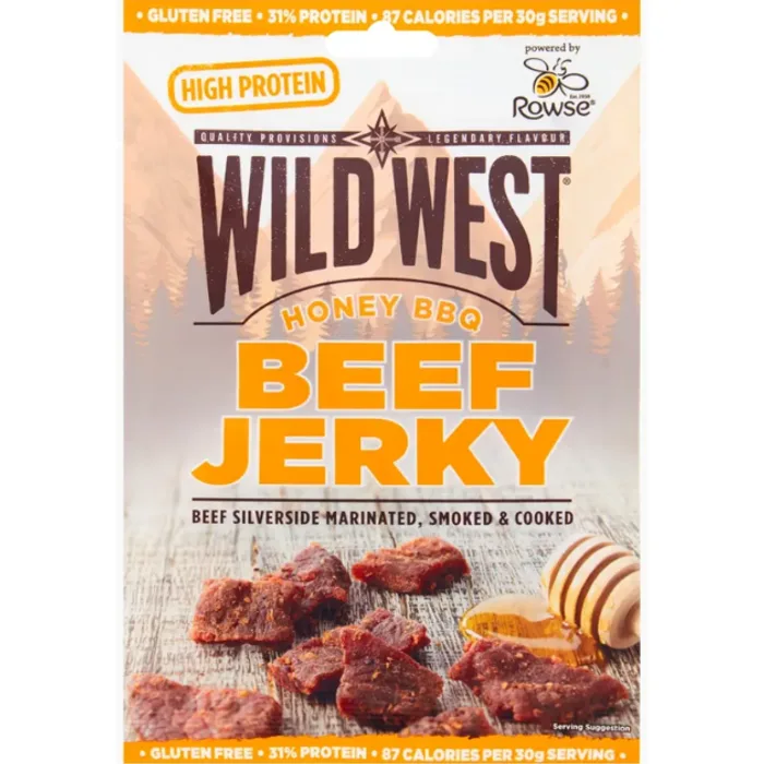 Wild West Honey BBQ Beef Jerky 25g